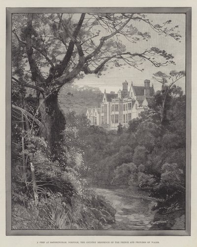 A Peep at Sandringham, Norfolk, the Country Residence of the Prince and Princess of Wales by Charles Auguste Loye
